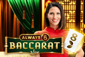 Always 8 Baccarat — mesa de casino ao vivo na Winkey